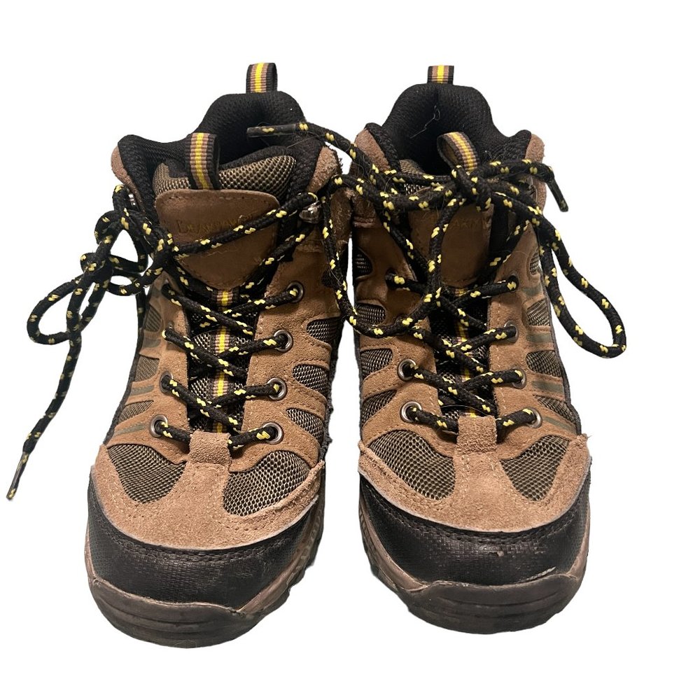 Bear Paw Boys Size 1 Lace Up Hiking Trail Climbing Fishing Hunting Outdoor Boots